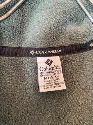 90's～ "made in USA" Columbia グリーン フリースベスト