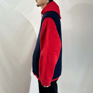 90's Eddie Bauer ダークネイビー ウール ニット ベスト