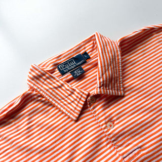 90's～ OLD RALPH LAUREN "Pima cotton" ボーダー S/Sポロシャツ
