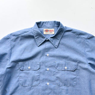 〜00's "made in USA" Dickies シャンブレー ワーク S/Sシャツ