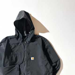 Carhartt "rain defender" ブラック ドローコード シェル ジャケット