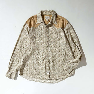 90's～ POLO JEANS CO. RALPH LAUREN 総柄 ウエスタン L/Sシャツ