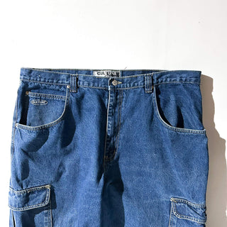 00's CULTURE スケーター ワイド デニム カーゴ パンツ