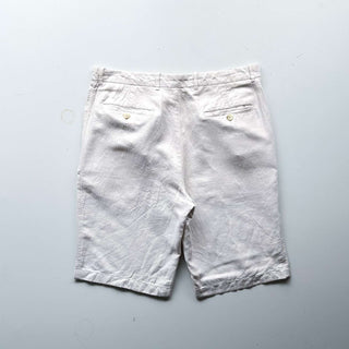 00's PERRY ELLIS リネン×コットン ヘリンボーン ショーツ