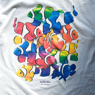 90's "made in USA" DOLPHIN "ROYCE" カクレクマノミ プリント Tシャツ