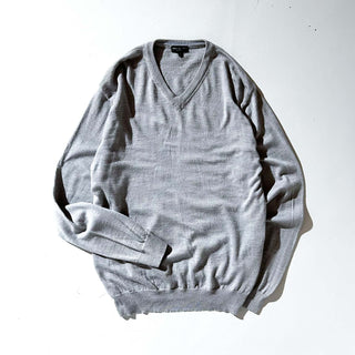 00's "made in ITALY" MARIO GILBERTI "Extra Fine Merino" Vネック ニット セーター