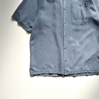 00's GEOFFREY BEENE  シルク オープンカラー アロハ S/Sシャツ