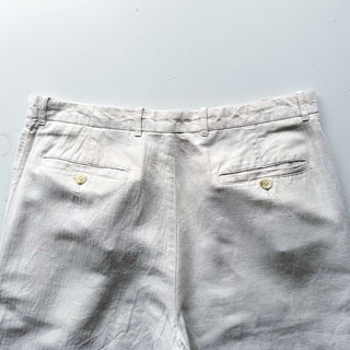 00's PERRY ELLIS リネン×コットン ヘリンボーン ショーツ