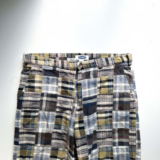 00's OLD NAVY パッチワーク マドラス ワイド ショーツ