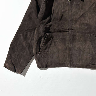 90's～00's STRUCTURE キルティング レザー ブルゾン ジャケット