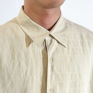 90's～00's Tommy Bahama シルク×ウール デザイン L/Sシャツ