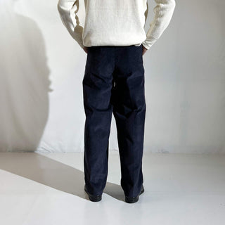 90's～ "deadstock" LANDS' END ２タック コーデュロイ パンツ (TRUENAVY 35×29)