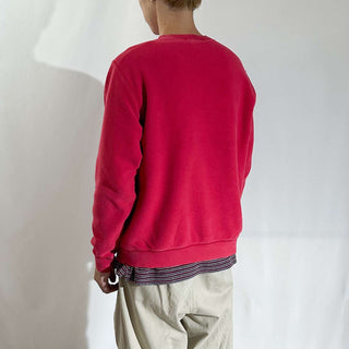 90's LANDS' END 鹿の子 Vガゼット ニット セーター