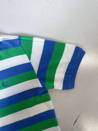 CHAPS マルチボーダー ワンポイント刺繍 S/Sポロシャツ