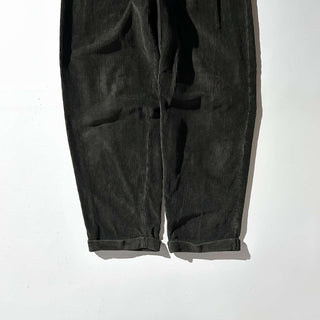 90's NAUTICA オリーブ 2タック コーデュロイ ワイド パンツ