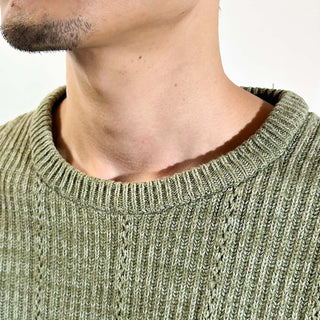 ～00's ボックスシルエット メランジ ニット セーター