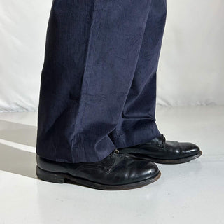 90's～ "deadstock" LANDS' END ２タック コーデュロイ パンツ (TRUENAVY 35×29)