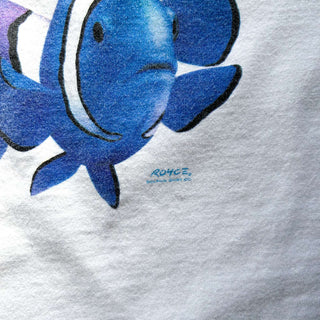 90's "made in USA" DOLPHIN "ROYCE" カクレクマノミ プリント Tシャツ