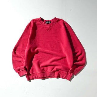 90's LANDS' END 鹿の子 Vガゼット ニット セーター