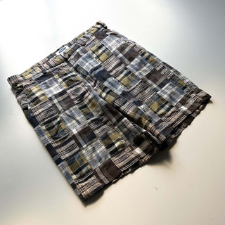 00's OLD NAVY パッチワーク マドラス ワイド ショーツ