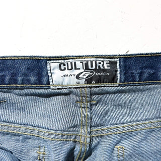 00's CULTURE スケーター ワイド デニム カーゴ パンツ