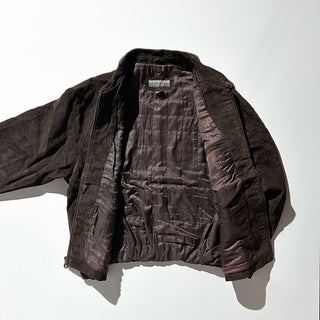 90's～00's STRUCTURE キルティング レザー ブルゾン ジャケット