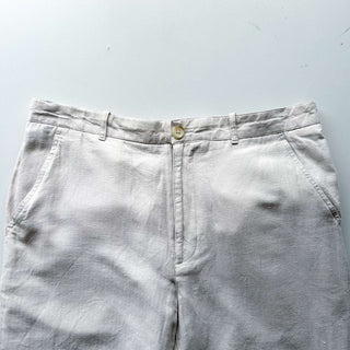 00's PERRY ELLIS リネン×コットン ヘリンボーン ショーツ