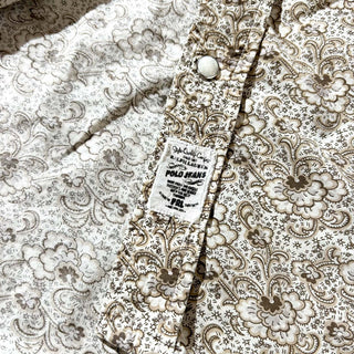 90's～ POLO JEANS CO. RALPH LAUREN 総柄 ウエスタン L/Sシャツ