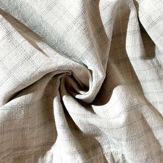 90's CLUB ROOM リネン×コットン チェック 2タック スラックス ショーツ