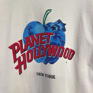 ”made in USA” PLANET HOLLYWOOD BIG APPLE プリント Tシャツ