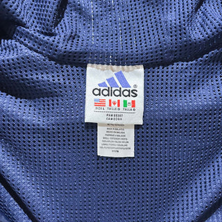 90's adidas フーディー フルジップ ナイロン ジャケット