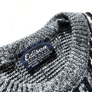 80's "made in USA" Edison Knitwear デザイン ニット セーター