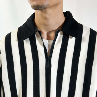 ～90's "made in Canada" crossbar ストライプ レフェリー ジャケット