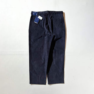 90's～ "deadstock" LANDS' END ２タック コーデュロイ パンツ (TRUENAVY 35×29)
