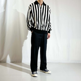 ～90's "made in Canada" crossbar ストライプ レフェリー ジャケット