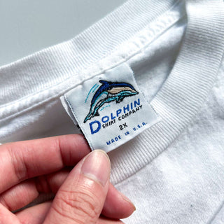 90's "made in USA" DOLPHIN "ROYCE" カクレクマノミ プリント Tシャツ