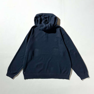 00's CHAPS ネイビー ヘンリーネック ニット パーカ