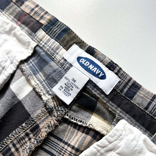 00's OLD NAVY パッチワーク マドラス ワイド ショーツ