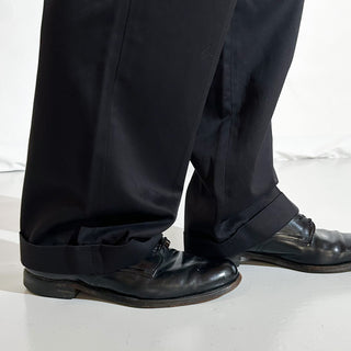 90's～00's AXIST ブラック 2タック ワイド チノ パンツ