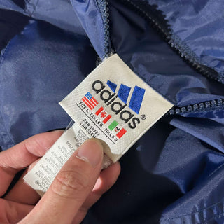 90's adidas ナイロン×スウェット フーデッド リバーシブル シェル ジャケット