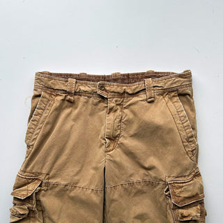 90's～ OLD RALPH LAUREN ６ポケット カーゴ ショーツ(カーキ)