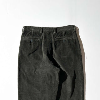 90's NAUTICA オリーブ 2タック コーデュロイ ワイド パンツ