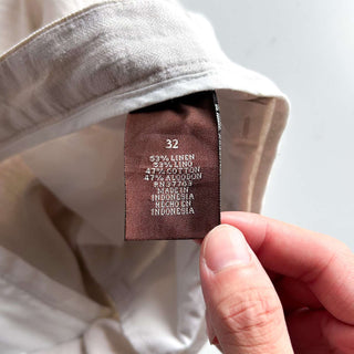 00's PERRY ELLIS リネン×コットン ヘリンボーン ショーツ