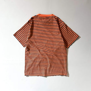 90's～ Duck Head オレンジ×ネイビー ボーダー Tシャツ