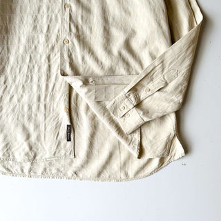 90's～00's Tommy Bahama シルク×ウール デザイン L/Sシャツ