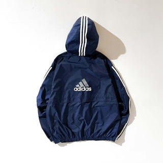 90's adidas フーディー フルジップ ナイロン ジャケット