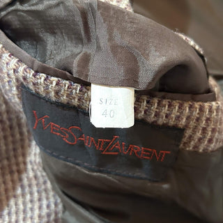 ～90's Yves Saint Laurent  ツイード テーラード ジャケット