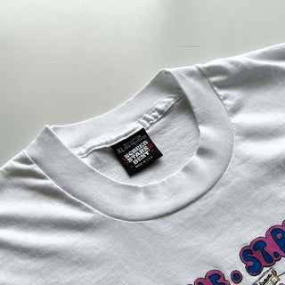 90's "made in USA" SCREEN STARS イラストマップ プリント Tシャツ