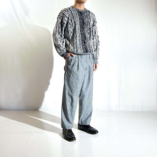 80's "made in USA" Edison Knitwear デザイン ニット セーター