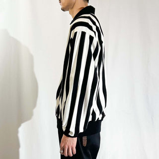 ～90's "made in Canada" crossbar ストライプ レフェリー ジャケット